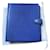 Christian Dior Blue grained leather photo album.  ref.433424