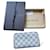 Louis Vuitton Zippy, checkered azure. Beige Cloth  ref.433426