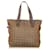 Chanel Brown New Travel Line Nylon Tote Bag Leather Pony-style calfskin Cloth  ref.433669