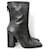 Victoria Beckham Square Toe Saddle Boots Black Leather  ref.434146