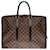 Very chic Louis Vuitton Jour Document Holder in brown checkered canvas, garniture en métal doré Cloth  ref.434217