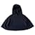 Mantella in lana nera con cappuccio T. U - Collezione capsule John Smedley Nero  ref.434229