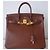 Haut à courroies Hermès Borsa HERMES BIRKIN 32 HAC Marrone - vista 3