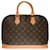 Superb Louis Vuitton Alma handbag in brown Monogram canvas,  garniture en métal doré Cloth  ref.434805