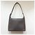 Lancel Vintage Tasche aus gewebtem Leder Braun Beige - Ansicht 2