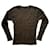 Gucci Vintage-Pullover aus Baumwollripp Khaki Baumwolle  ref.435203