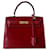 Hermès Hermes Kelly Tasche 28 Rot Leder  ref.435273