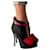 Dsquared2 ankle boots with red bow Black Satin  ref.435536