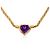 Collana con ametista in oro Adler
