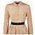 Alexander Terekhov Kleid mit 3/4 Ärmel Braun - Ansicht 2