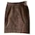 Yves Saint Laurent velvet skirt Brown  ref.437010