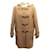 Hermès NEW LONG HERMES DUFFLECOAT M 38 WOOL CASHMERE LEATHER STRAPS COAT Brown  ref.437108