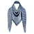Louis Vuitton LV Shawl denim new Blue Silk  ref.437217