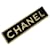 Lindo broche Chanel esmaltado em preto e dourado Metal  ref.437660