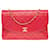 Timeless Splendid Chanel Classique flap shoulder bag in red quilted leather, garniture en métal doré  ref.438468