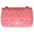 Hervorragende Chanel Mini Timeless Umhängetasche aus rosa gestepptem Leder, Garniture en métal argenté Pink  ref.438503