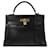 Hermès hermes kelly Black Leather  ref.438732