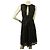 Azzaro Schwarzes, ärmelloses, knielanges Cocktail-Abendkleid mit Blumenspitze Gr 38 - Ansicht 2