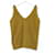 Prada AW15 Gilet lavorato a maglia in cashmere/seta color senape dorato Cachemire  ref.439384