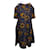 Marni Floral Print Shift Dress in Blue Cotton  ref.439766