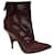Alexander Wang Shelly Perforated Ankle Boots in Burgundy Leather Dark red  ref.439789