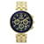 Autre Marque Versus Versace Logo Gent Chrono Bracelet Watch Golden Metallic  ref.439790