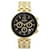 Autre Marque Versus Versace Logo Gent Chrono Bracelet Watch Golden Metallic  ref.439838