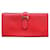 Béarn Hermès Bearn Wallet Rot Leder  ref.439912
