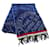 [Used] Louis Vuitton Muffler Wool Cashmere Escharp Trunk Stamps M78528 Navy Navy blue  ref.440015