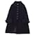 [UTILISÉ] Manteau Vintage Christian Dior Oversize Round Color Women's Switch Wool Outerwear Laine Noir  ref.440042