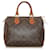 Louis Vuitton Brown Monogram Speedy 25 Leather Cloth  ref.440117