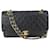 Chanel Black Caviar Leather Gold Hardware Medium Classic lined Flap 1C128  ref.440299