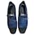 richelieu Hermès p 39 Black Dark blue Deerskin  ref.440767