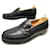 JM WESTON LOAFERS 180 9.5E 43.5 l 44 BLACK LEATHER LOAFERS SHOES  ref.440778