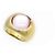 ANELLO LALIQUE CHEVALIERE CABOCHON T51 ANELLO IN CRISTALLO PLACCATO ORO GIALLO E ROSA