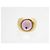 ANELLO LALIQUE CHEVALIERE CABOCHON T51 ANELLO IN CRISTALLO PLACCATO ORO GIALLO E ROSA - vista 2