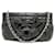 NEW CHANEL POUCH HANDBAG CHOCOLATE CAMELIA LOGO CC NO.5 CLUTCH BAG Black Leather  ref.440827
