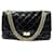 CHANEL LARGE HANDBAG 2.55 JUMBO IN BLACK QUILTED PATENT LEATHER HAND BAG  ref.440914