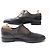 SCARPE LOUIS VUITTON OXFORD 8.5 42.5 IN PELLE BICOLORE NERO E MARRONE - vista 2