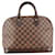 Louis Vuitton Damier Ebene Alma PM Dome Satchel Leather  ref.440929