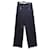 Louis Vuitton Pantaloni, ghette Nero Blu Cotone  ref.440937