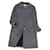 [UTILISÉ] Vintage Christian Dior manteau à pois or bouton extérieur dames Polyester Acetate Noir  ref.441048