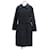 [USADO] Abrigo Louis Vuitton Chester Medio abrigo 100% algodón / 100% seda / Cupra / Lana negro  ref.441052