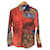 Vivienne Westwood MAN UNION JACK SHIRT / Long-sleeved shirt / 44 / Cotton / Multicolor / Total pattern / Orb / Embroidery / Union Multiple colors  ref.441278