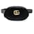 Bolsa de cintura preta de veludo Gucci Marmont Preto  ref.441388