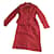 Thierry Mugler Skirt suit Red Cotton  ref.441416