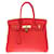 Hermès Stupenda borsetta Hermes Birkin 30 in pelle Togo rosso Capucine, finiture in metallo placcato oro  ref.441478