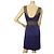 Vestido sem mangas Philosophy di Alberta Ferretti Azul drapeado com cinto e decote em V 42 - vista 2