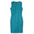 Versace Turqouise Embroidered Leather Dress Turquoise  ref.442788