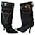 Versace bottes Jean Noir  ref.442811